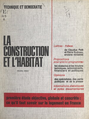 cover image of La construction et l'habitat